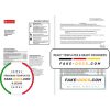 Spain Santander credit card statement template, Excel and PDF format (.xls and .pdf), 2 pages