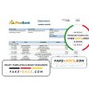 Suriname Finabank bank statement template in Word and PDF format
