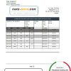 Sweden Citibank bank statement easy to fill template in Excel and PDF format