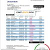 Mexico Deutsche bank statement template in Word and PDF format, good for address prove