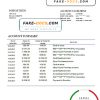 Sweden Nordea Bank AB bank statement easy to fill template in .doc and .pdf format, fully editable