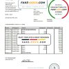 Switzerland Credit Suisse Bank statement easy to fill template in .xls and .pdf file format