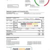 Switzerland UBS bank statement template in .xls and .pdf file format, version 2