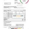 Switzerland UBS bank statement template in Word and PDF format, version 2