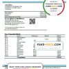 Mexico Inbursa bank statement template in Word and PDF format