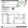 Taiwan Bank of Taiwan bank statement template in Word and PDF format, good for address prove
