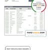 Tajikistan Spitamen Bank statement template, Word and PDF format (.doc and .pdf)