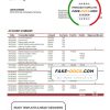 Tanzania BancABC Bank statement template, Word and PDF format (.doc and .pdf)