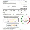 Thailand Bangkok bank account statement template in Excel and PDF format