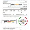 Thailand Bangkok bank account statement template in Word and PDF format