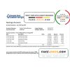Thailand Bangkok Bank Savings Account statement template in Word and PDF format