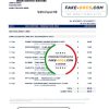 Thailand DBS bank proof of address statement template in Word and PDF format