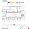 Tunisia Amen Bank statement easy to fill template in .xls and .pdf file format