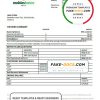 Moldova Mobiasbanca bank statement template in Word and PDF format