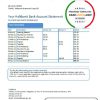 Turkmenistan Halkbank Bank statement easy to fill template in .xls and .pdf file format