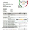 Turkmenistan HalkBank bank statement template, Word and PDF format (.doc and .pdf)