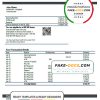 Turkmenistan Rysgal bank statement template, Word and PDF format (.doc and .pdf)