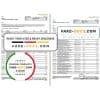 UAE Mashreq bank statement template in Excel and PDF format, 3 pages