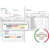 Uganda Stanbic bank statement template in Excel and PDF format (3 pages)