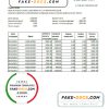 Ukraine Oshadbank bank statement easy to fill template in Excel and PDF format