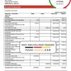 Monaco EFG Bank statement easy to fill template in Word and PDF format
