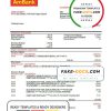 Malaysia Ambank bank statement template, Word and PDF format (.doc and .pdf)