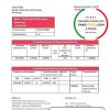 Montenegro Addiko Bank proof of address statement template in Word and PDF format, .doc and .pdf format
