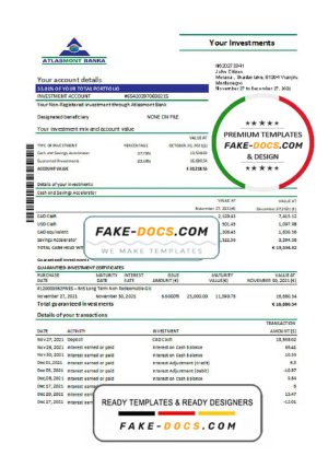 Montenegro Atlasmont Bank statement template, Excel and PDF format (.xls and .pdf) Montenegro Atlasmont Bank statement template, Excel and PDF format (.xls and .pdf)