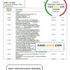 Morocco Credit Agricole bank statement template in Word and PDF format