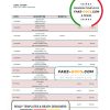 Mozambique Moza bank statement template in Word and PDF format
