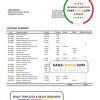 Namibia Bank Windhoek bank statement template in Word and PDF format