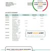 Netherlands ABN AMRO bank statement template in Word and PDF format