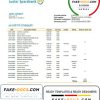 Norway Luster Sparebank bank statement easy to fill template in Word and PDF format