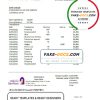 Oman Bank Nizwa bank statement easy to fill template in Excel and PDF format
