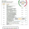 Pakistan Al Baraka bank statement template in Word and PDF format