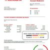 Panama Multibank bank statement easy to fill template in .xls and .pdf file format