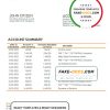 North Macedonia Capital bank statement template, Word and PDF format (.doc and .pdf)