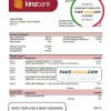 Papua New Guinea Kina Securities Limites bank statement template in Word and PDF format
