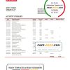 Norway BN Bank bank statement template, Word and PDF format (.doc and .pdf)