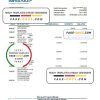 Salvador Banco Azul bank statement Excel and PDF template