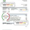Salvador Bandesal bank statement, Excel and PDF template