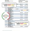 South Korea Woori bank statement, Excel and PDF template