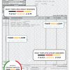 Morocco CIH bank statement Word and PDF template