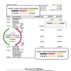Philippines BDO bank statement Excel and PDF template