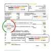 Qatar Doha bank statement, Excel and PDF template