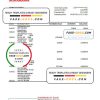 Saint Lucia Scotiabank bank statement, Excel and PDF template