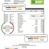 Papua New Guinea BSP bank statement Excel and PDF template