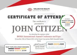 USA Employee Attendance Certificate template in Word and PDF format USA Employee Attendance Certificate template in Word and PDF format