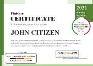 USA Running Award certificate template in Word and PDF format USA Running Award certificate template in Word and PDF format