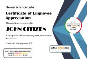 USA Employee Appreciation certificate template in Word and PDF format, version 2 USA Employee Appreciation certificate template in Word and PDF format, version 2